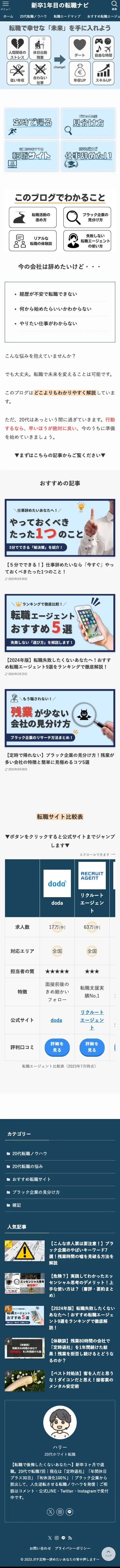 新卒1年目の転職ナビ | 〜20代専門の転職ブログ〜